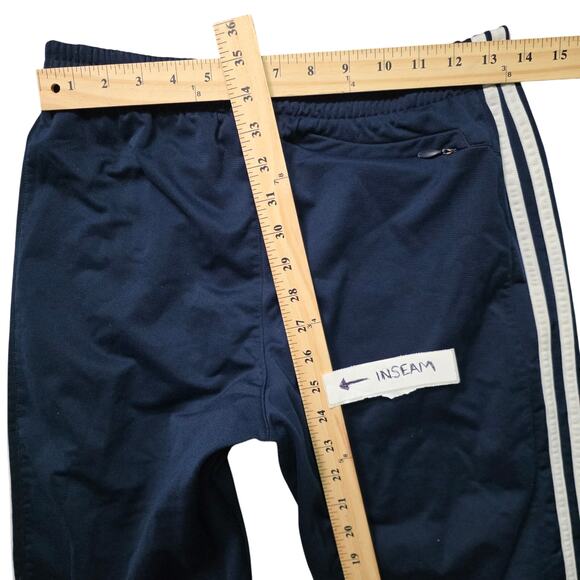 Adidas Track Pants Men’s Medium Navy Blue 3 Stripes Oversized CW5040 - Picture 7 of 8